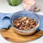 baked porridge vegan, baked porridge schoko kirsch, baked porridge rezept, baked oatmeal mit kirschen, baked schoko kirsch porridge glutenfrei vegan, schoko kirsch porridge glutenfrei vegan,